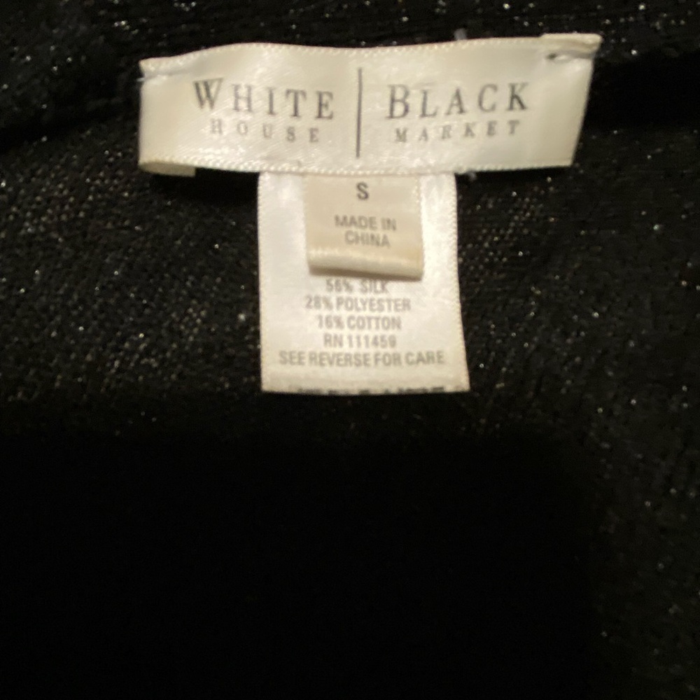 Whbm Black Open Front Mesh Sweater - image 4
